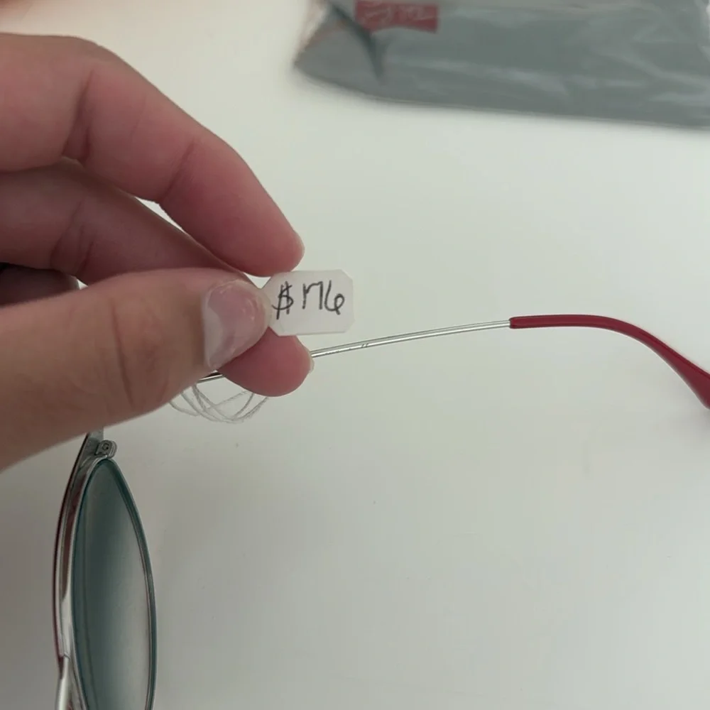 brand new ray bans , red - Picture 7 of 8